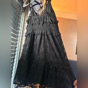 Elegant Black Lace Dress